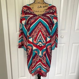 BNWT Pink Owl Multicolored Pattern Dress